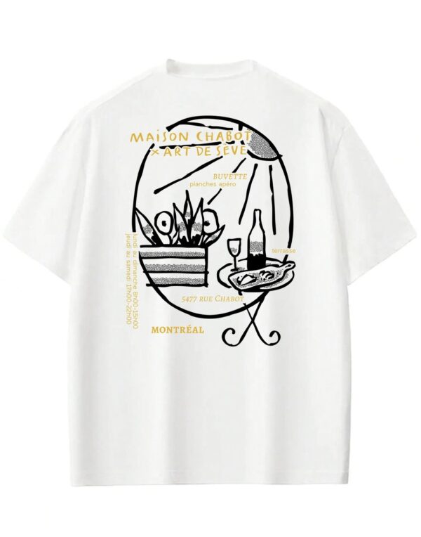 T-shirt art de seve et maison chabot, par noemie eclipse